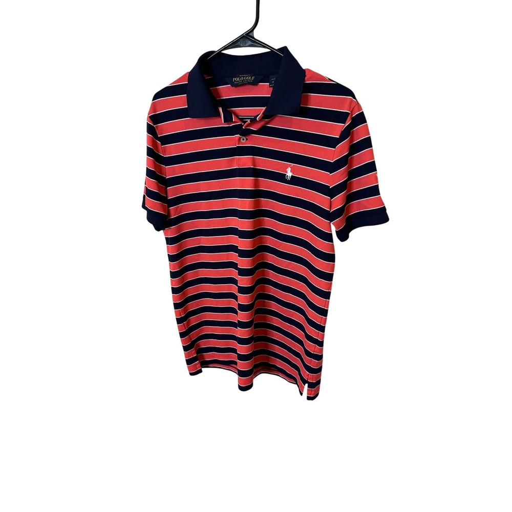 Polo Golf‎ Ralph Lauren Whistling Straits Striped Performance Polo Shirt Mens M